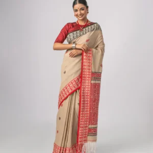 Handwoven Cotton Assam Saree